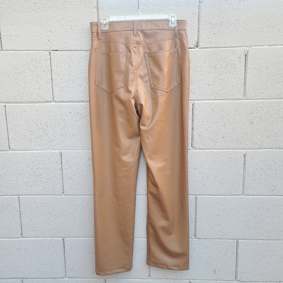 Abercrombie & Fitch | The 90s Straight Ultra High Rise Vegan Faux Leather Pants - Picture 9 of 10